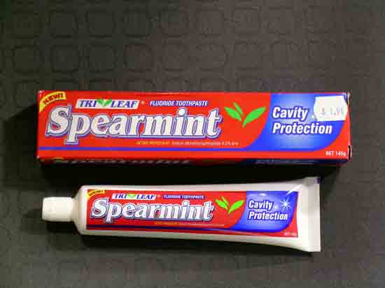 Tri Leaf Spearmint toothpaste 